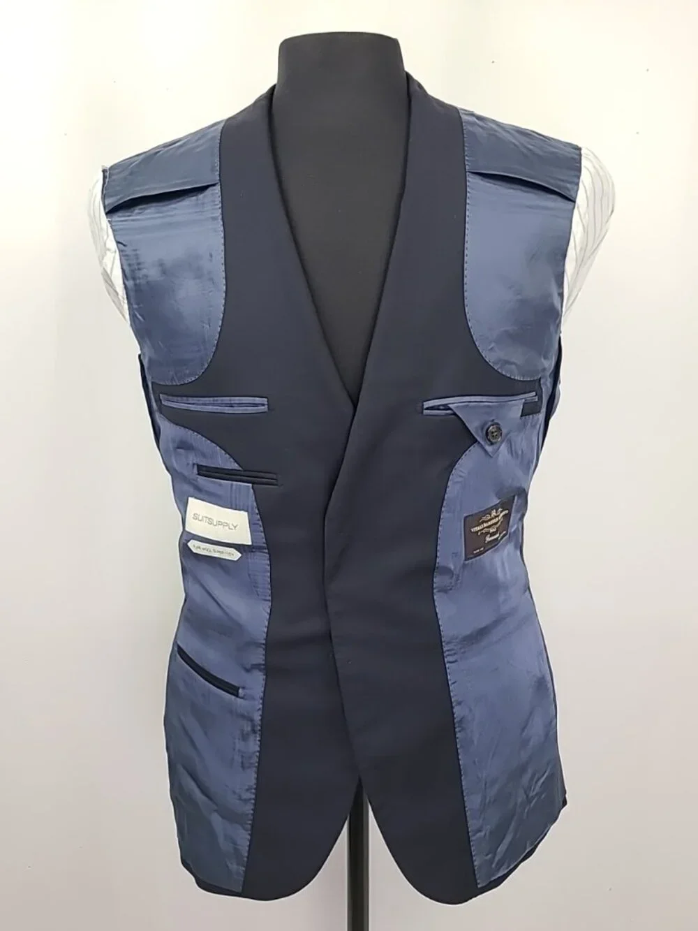 Suitsupply Lazio Slim Fit Super 110'S Wool Navy Blazer Jacket Men’s 38R
